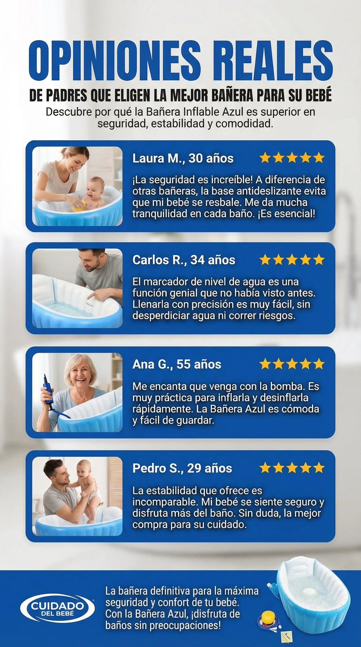 Bañera inflable para bebé